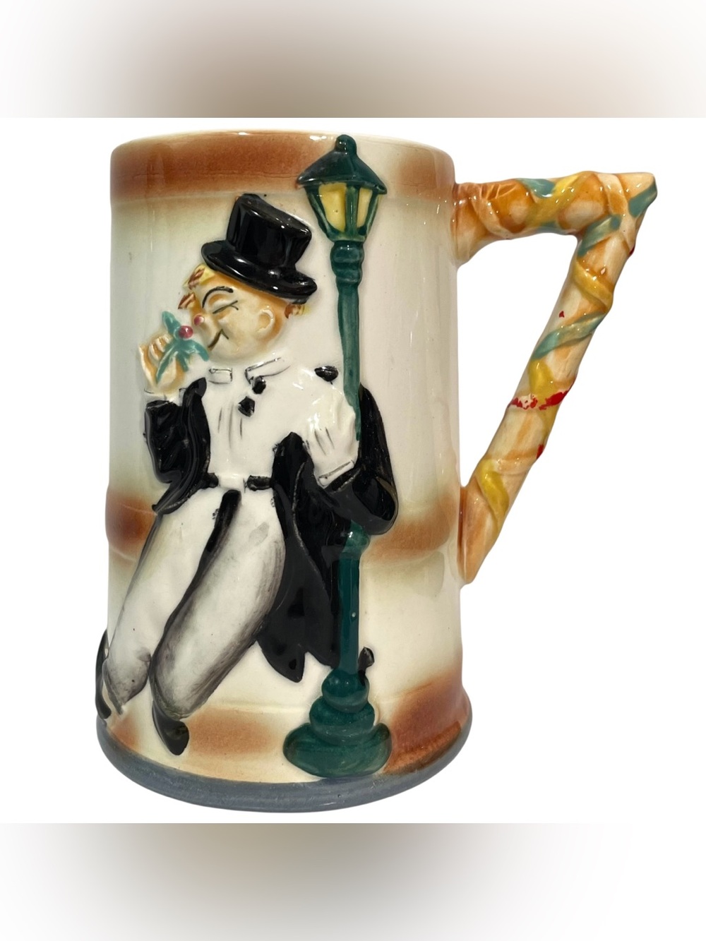 Vintage 1950s Kitschy Ceramic Beer Mug - Bar Decor "Show Me the Way to go Home"